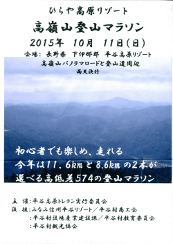 高嶺ふ鼻血マラソン