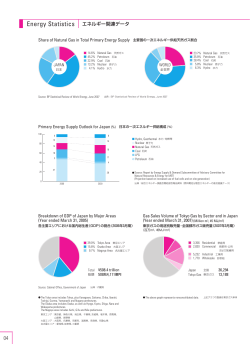 Energy Statistics エネルギー関連データ