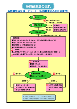 胸骨圧迫 強く（成人は少なくとも5cm・小児は胸の厚さの約1／3） 速く
