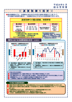 速 度 取 締 り 指 針