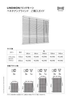 LINDMON/リンドモーン ベネチアンブラインド ご購入ガイド