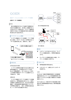 検索ワードによる人的ネットワークの構築 背景