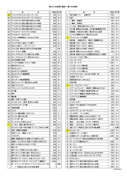 粗大ごみの料金表（五十音順） （PDF：269KB）