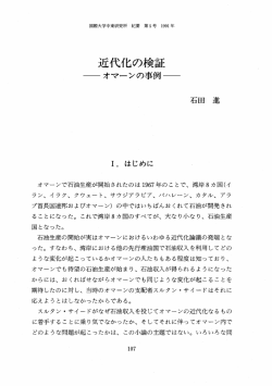 Page 1 国際大学中東研究所 紀要 第5号 1991年 近代化の検証