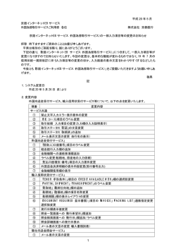 1 平成 20 年 5 月 京銀インターネット EB サービス 外国為替
