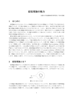 超弦理論の魅力