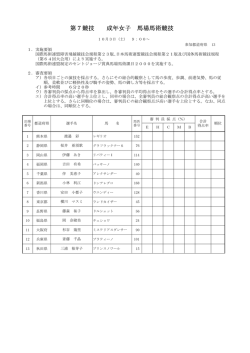 第7競技～第11競技