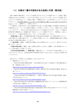 （4）石綿ばく露の可能性のある産業と作業（暫定版）