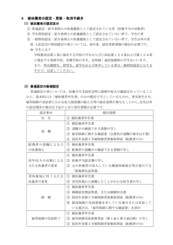 4 被扶養者の認定・更新・取消手続き