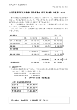 （不正支出額）の確定について