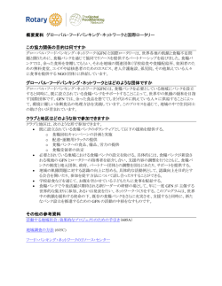 グローバル・フードバンキング・ネットワークと国際ロータリー