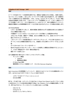 1-Magillem IP-XACT Packager（MIP） 概要 IP ベース手法のフローへの