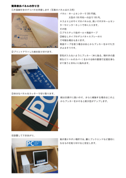 簡単表示パネルの作り方
