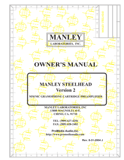 OWNER`S MANUAL