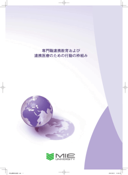 専門職連携教育および 連携医療のための行動の枠組み