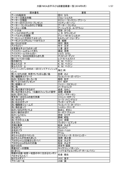 大阪YWCA点字子ども図書室蔵書一覧（2016年9月） 1/57 原本書名