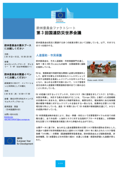 第 3 回国連防災世界会議