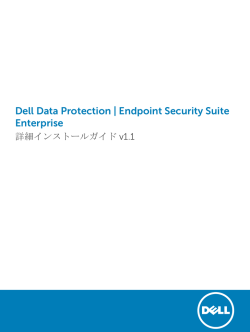 Endpoint Security Suite Enterprise 詳細インストールガイド v1.1
