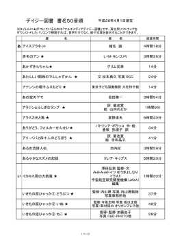 録音図書デイジー版目録（PDF形式：309KB）