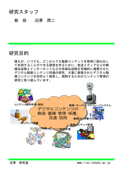 研究スタッフ 研究目的