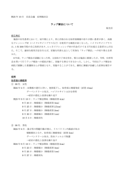 ラップ療法について ラップ療法について