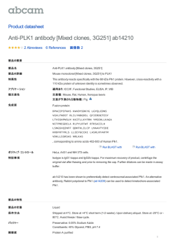 Anti-PLK1 antibody [Mixed clones, 3G251]