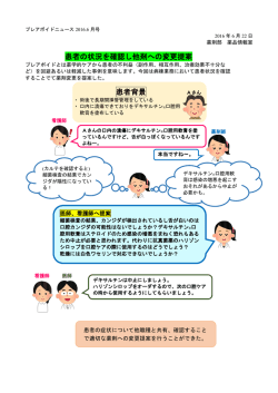 2016年 6月号 患者の状況を確認し他剤への変更提案