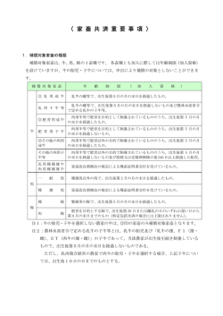 重要事項説明書