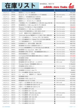 在庫リスト 販売価格は、税別です