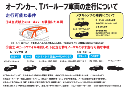 オープンカー車両規定 - 富士スピードウェイ