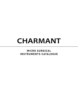 MICRO SURGICAL INSTRUMENTS CATALOGUE