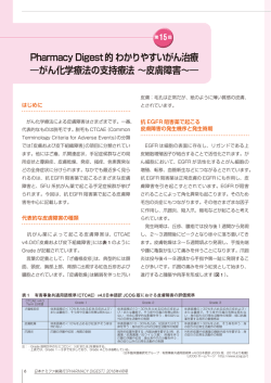 がん化学療法の支持療法 ～皮膚障害