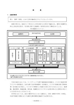 - H22商業 1 - 商 業 問1 教科「商業」における科目編成はどのようになっ
