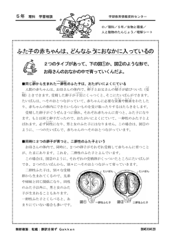 ふた子の赤ちゃんは、どんなふうにおなかに入っているの
