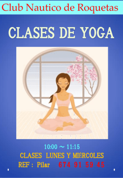clases de yoga roquetas 1 - Real Club N&aacute;utico Roquetas de Mar