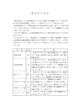 認定品の区分について - 一般財団法人 日本自動車交通安全用品協会
