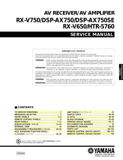 RX-V750/DSP-AX750/DSP-AX750SE RX-V650/HTR-5760