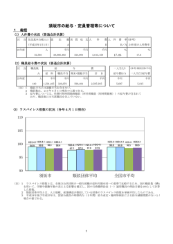 平成26年度 須坂市の給与・定員管理等について【PDF形式：662KB】