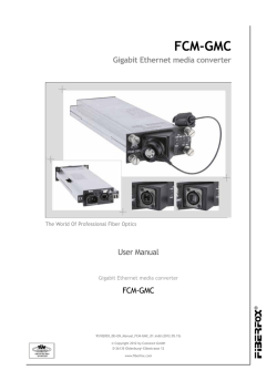 FCM-GMC Gigabit Ethernet media converter