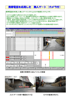 携帯電話を利用した無人ゲートの説明書 pdf