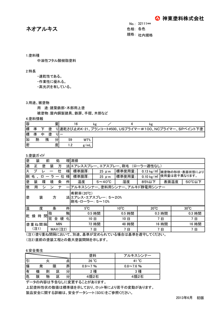 ネオアルキス 神東塗料株式会社