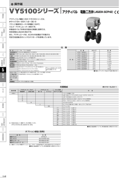 VY5100シリーズ アクティバル 電動二方弁（JIS20K