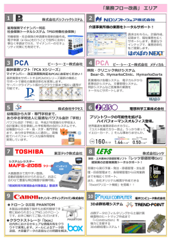 出展企業一覧（2016年9月14日現在）
