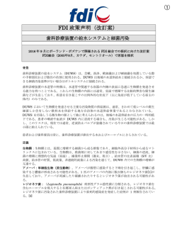 FDI 政策声明（改訂案）