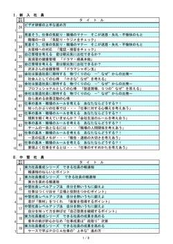 研修ビデオ教材の貸出