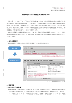 特例発電 BG（FIT 特例①）の計画作成フロー 1．全体の概略フロー 2
