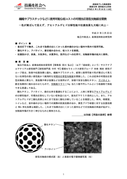 産業技術総合研究所 2009年3月30日 プレス発表