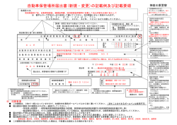 自動車保管場所届出書