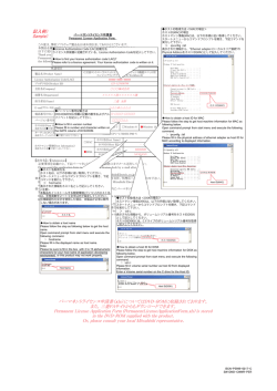 CW Workbench Permanent License Application Form