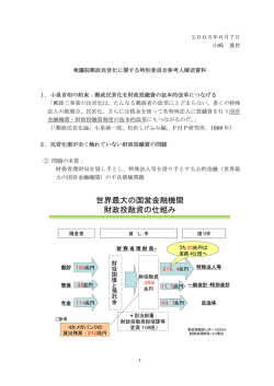 衆議院郵政民営化に関する特別委員会参考人陳述資料